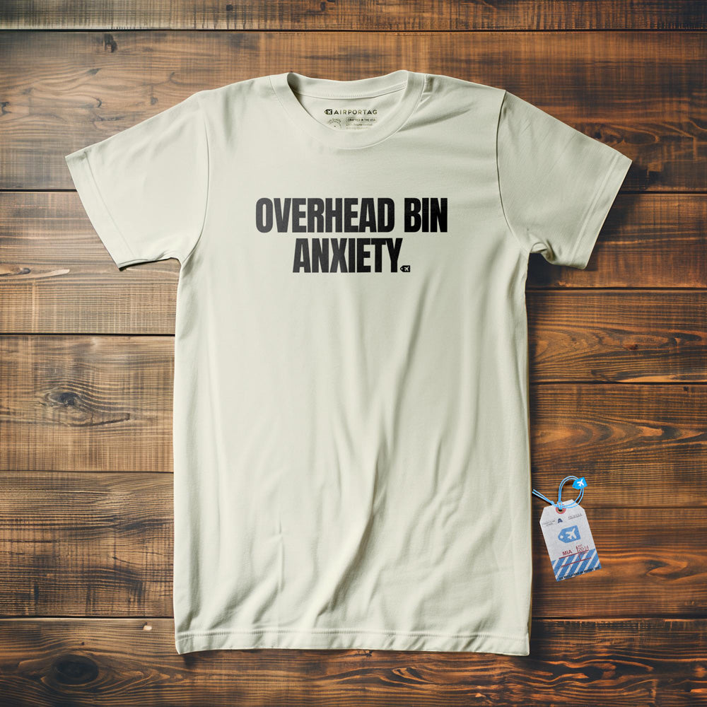 Overhead Bin Anxiety - T-Shirt - Vintage White