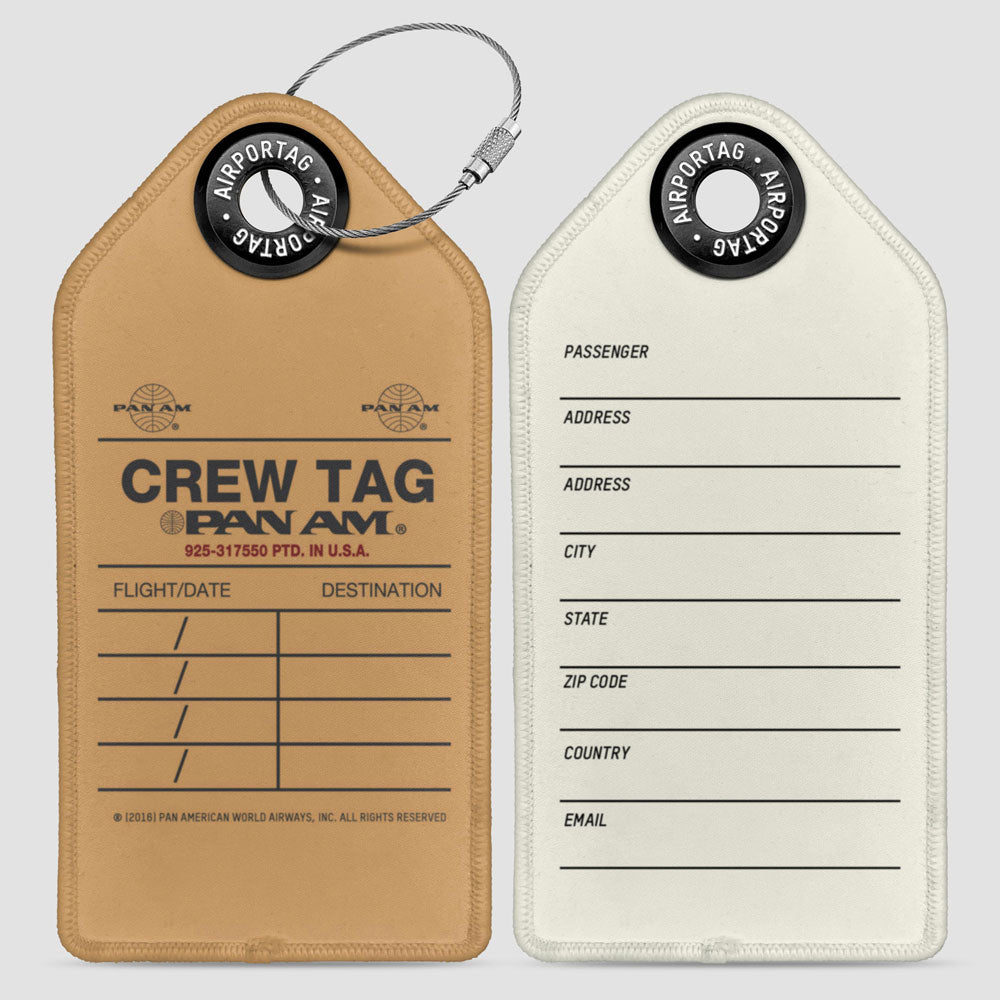 Pan Am - Crew Tag - Luggage Tag