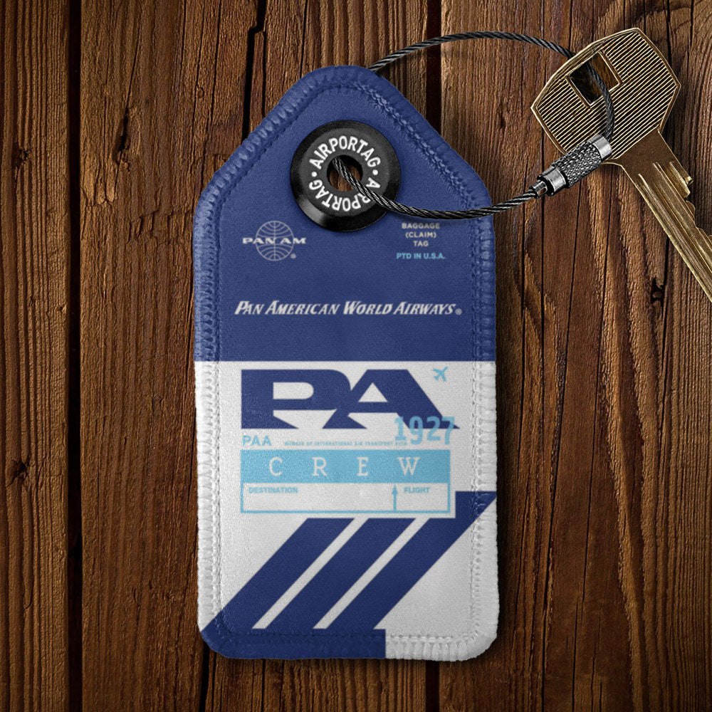 PA - Pan Am - レザー キーチェーン