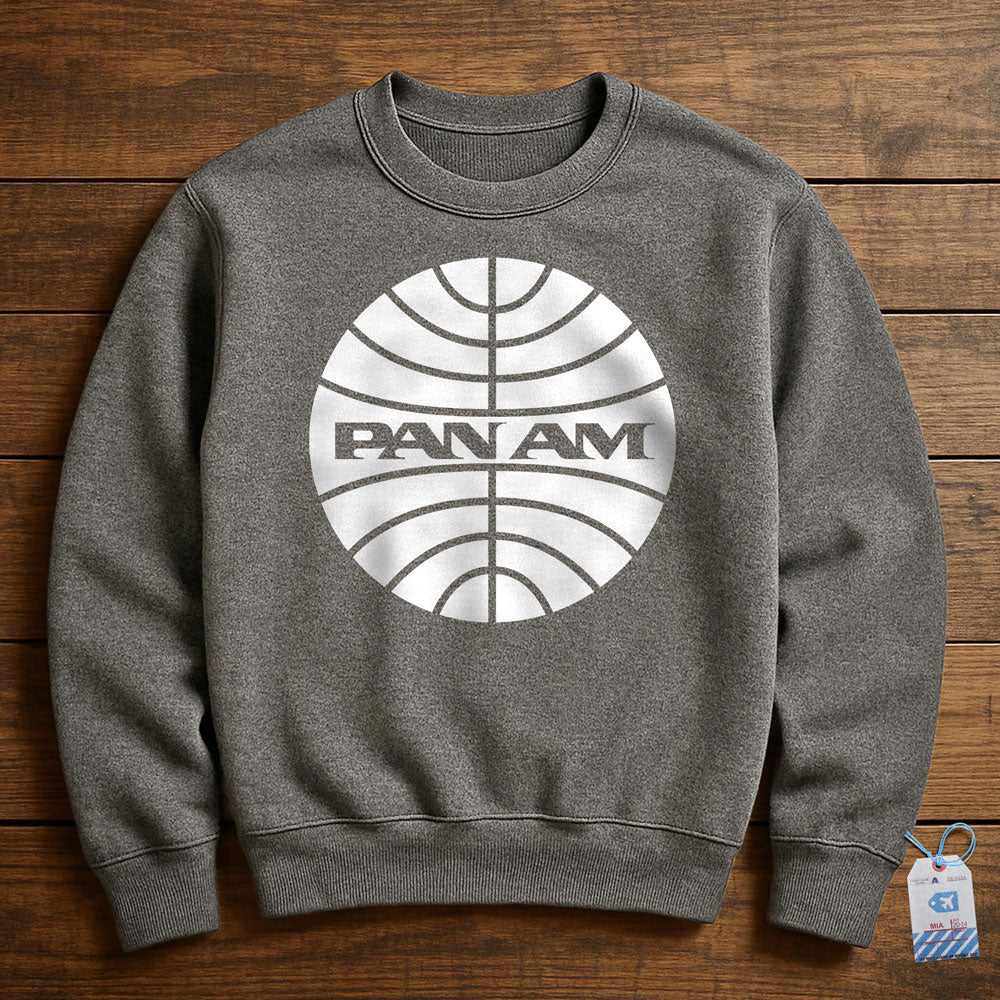 Pan Am Logo - Sweatshirt - Dark Grey Heather