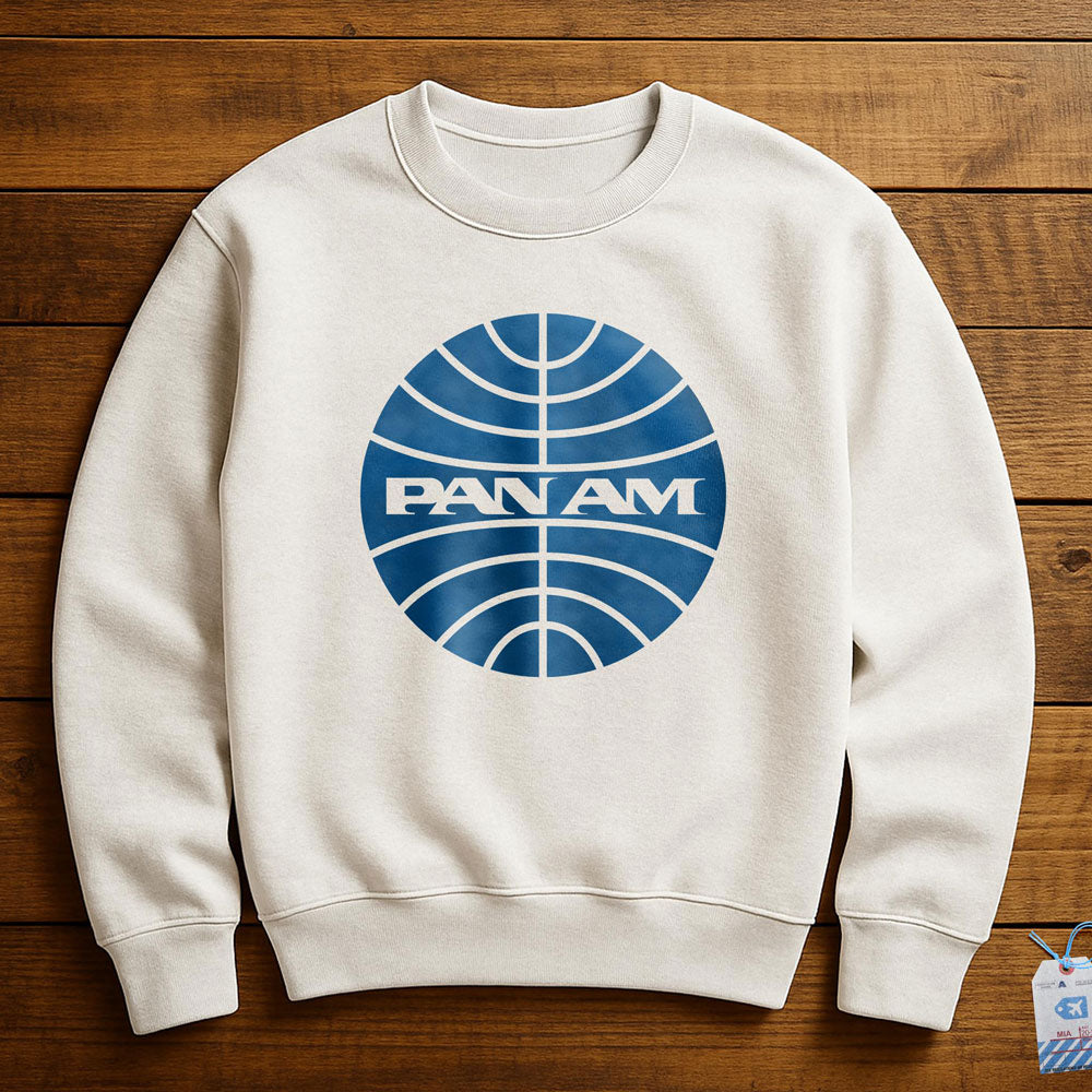 Pan Am Logo - Sweatshirt - White