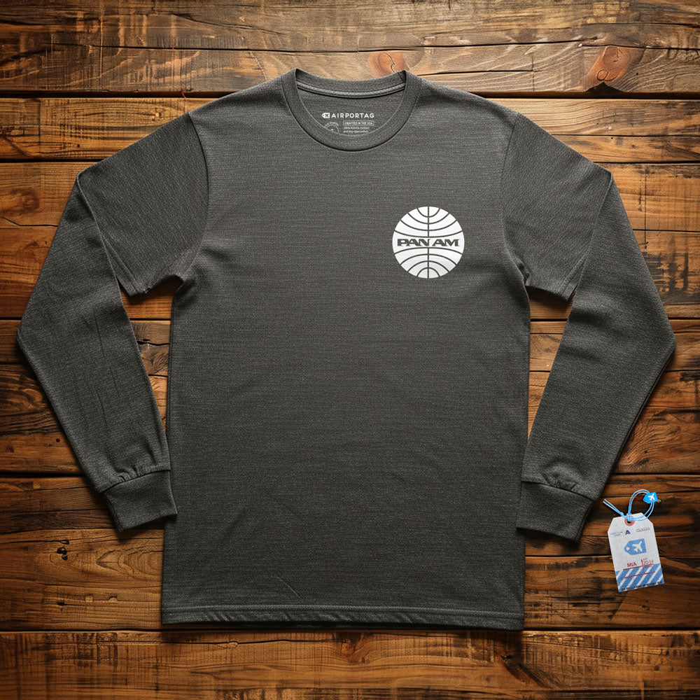 Pan Am Logo Pocket - Long Sleeve T-Shirt