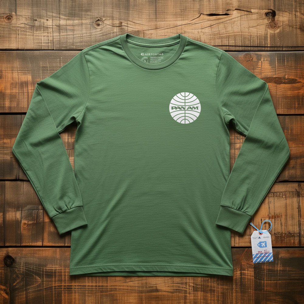 Pan Am Logo Pocket - Long Sleeve T-Shirt