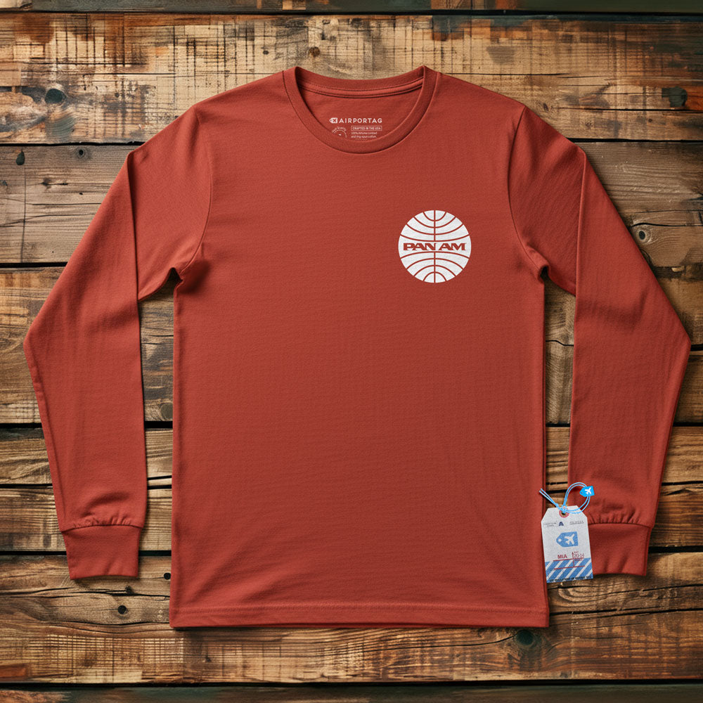 Pan Am Logo Pocket - Long Sleeve T-Shirt