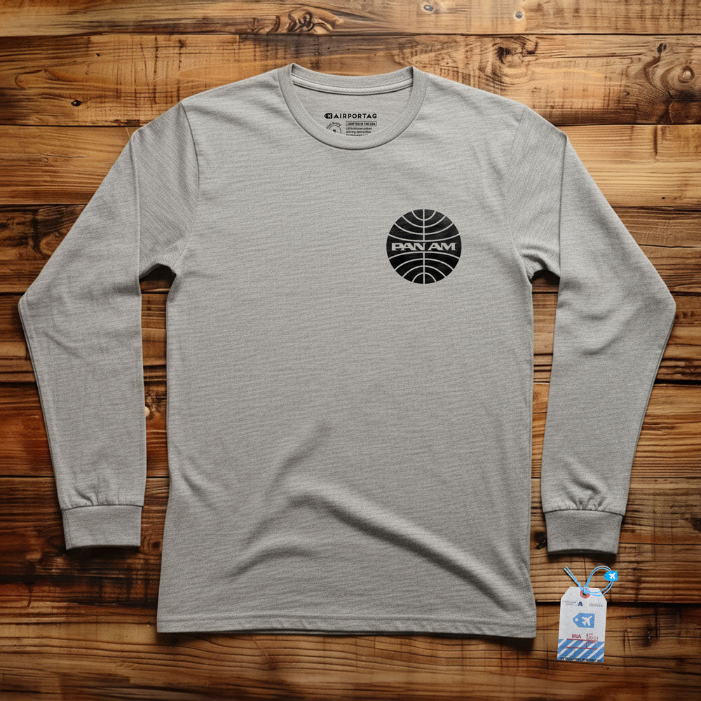 Pan Am Logo Pocket - Long Sleeve T-Shirt