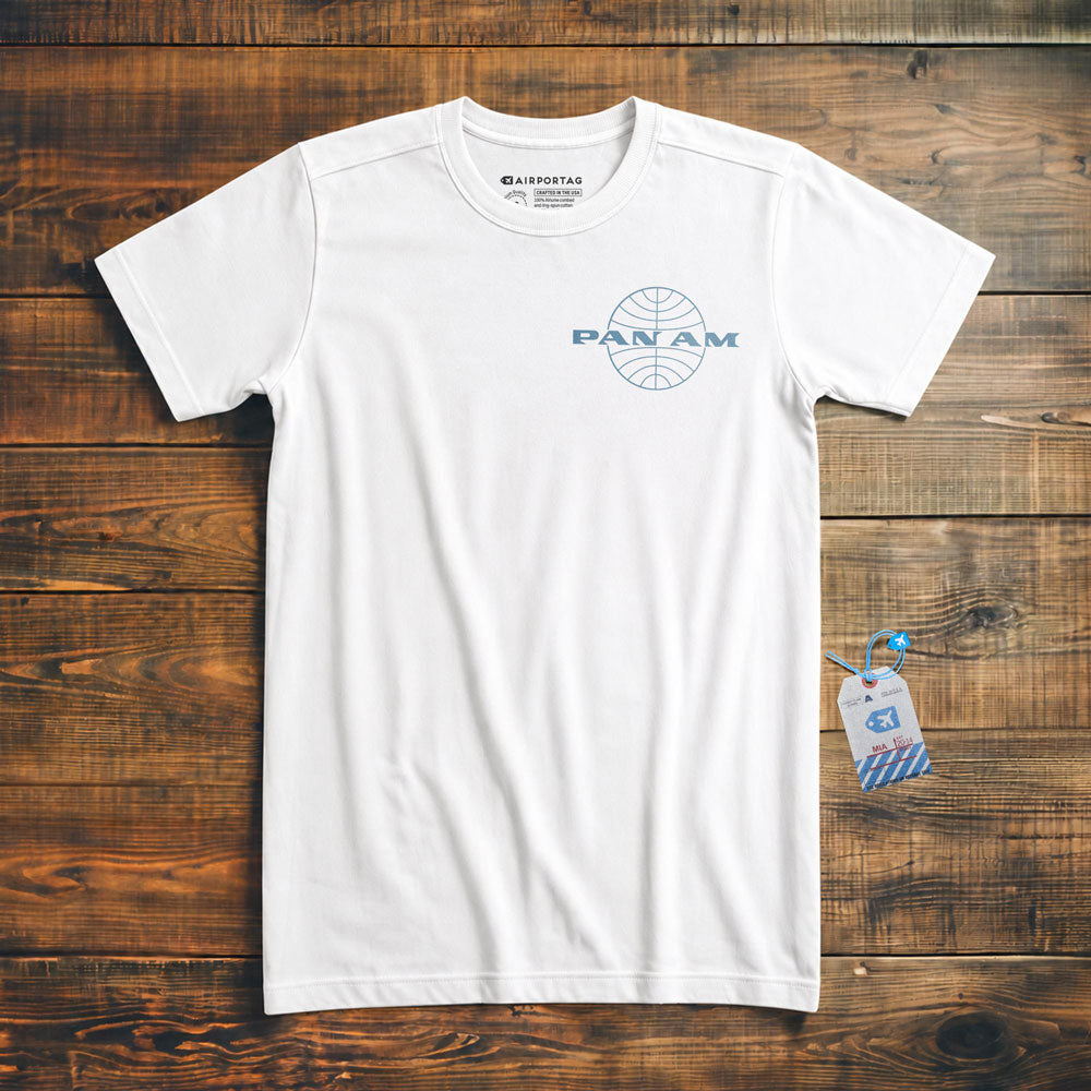 Pan Am Globe Outside Logo - T-Shirt