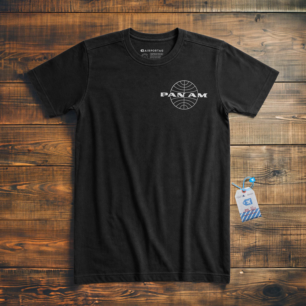 Pan Am Globe Outside Logo - T-Shirt