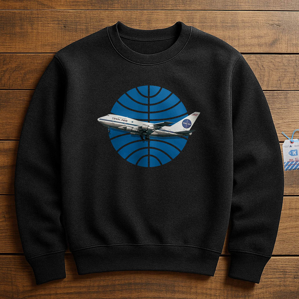 Pan Am Logo Airplane - Sweatshirt