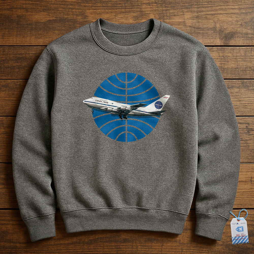 Pan Am Logo Airplane - Sweatshirt