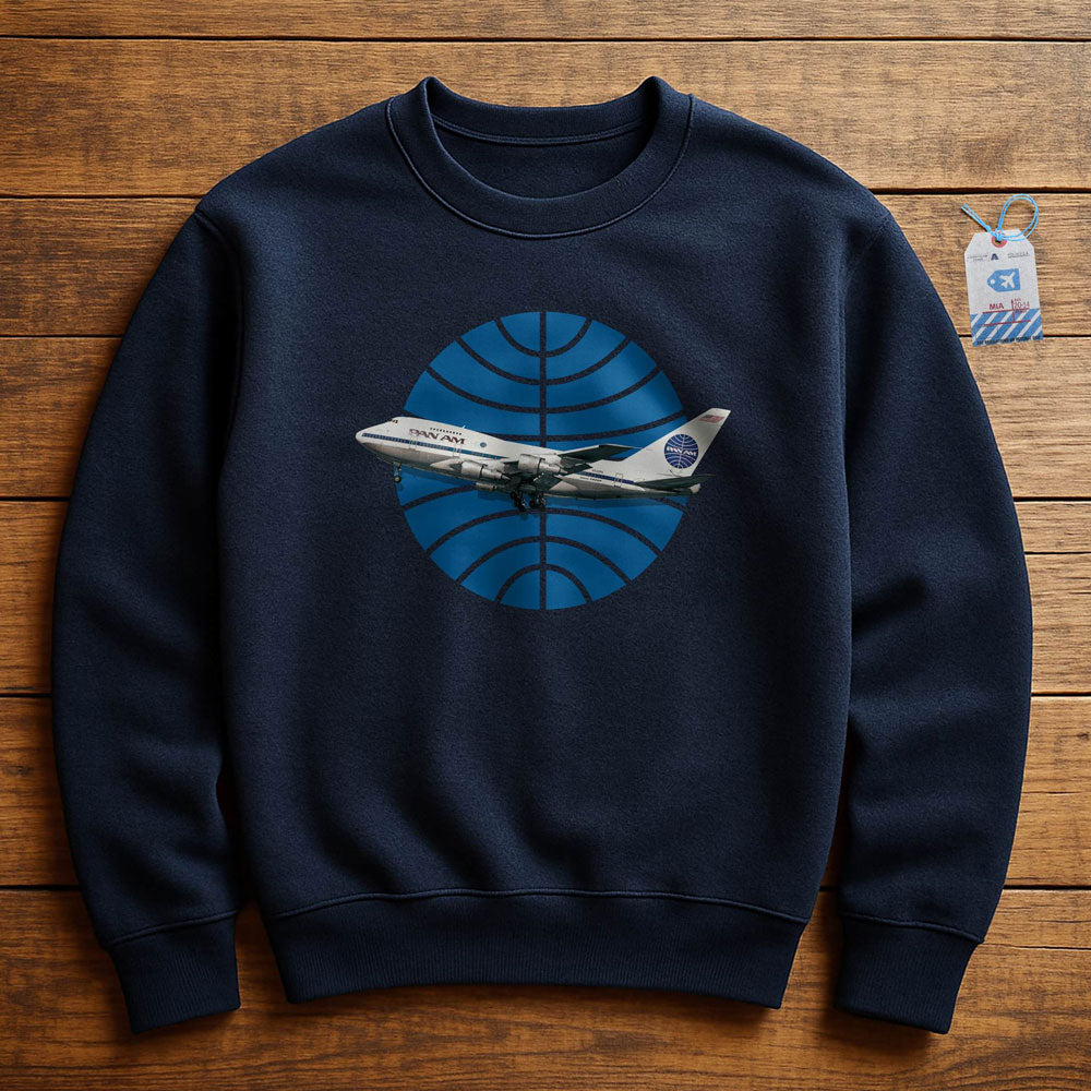 Pan Am Logo Airplane - Sweatshirt