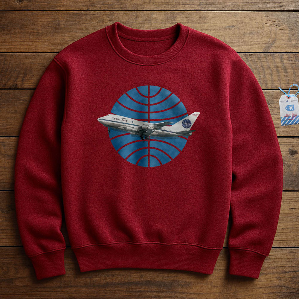 Pan Am Logo Airplane - Sweatshirt