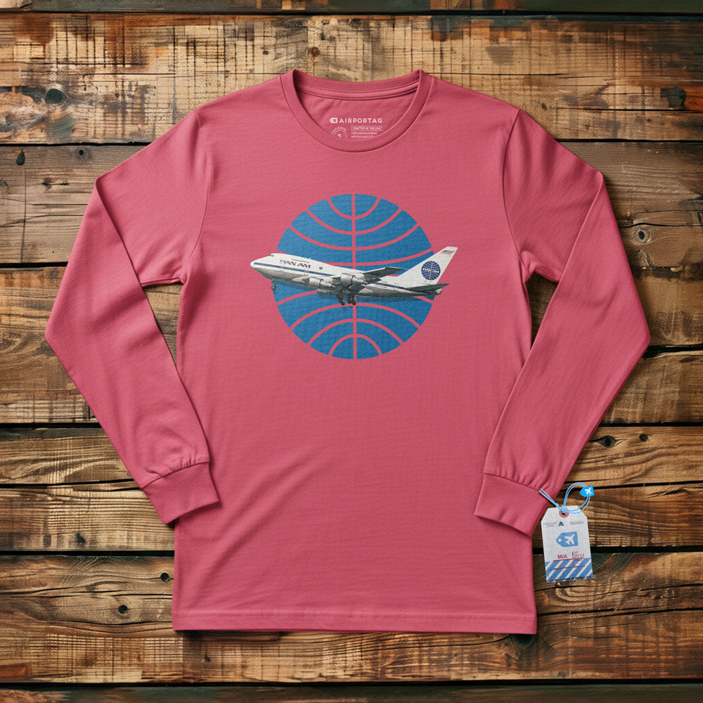 Pan Am Logo Airplane - Long Sleeve T-Shirt