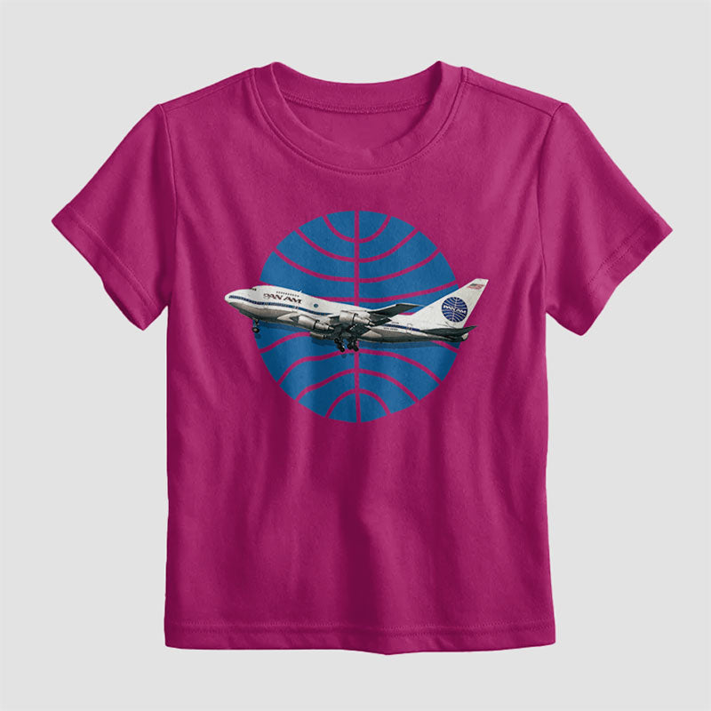 Pan Am Logo Airplane - Kids T-Shirt