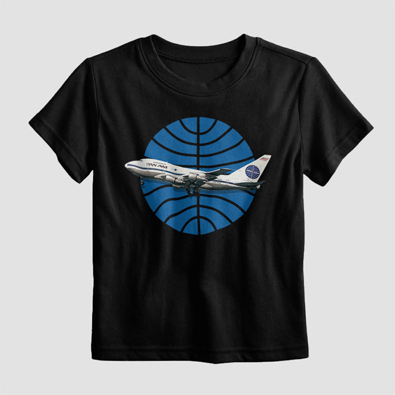 Pan Am Logo Airplane - Kids T-Shirt