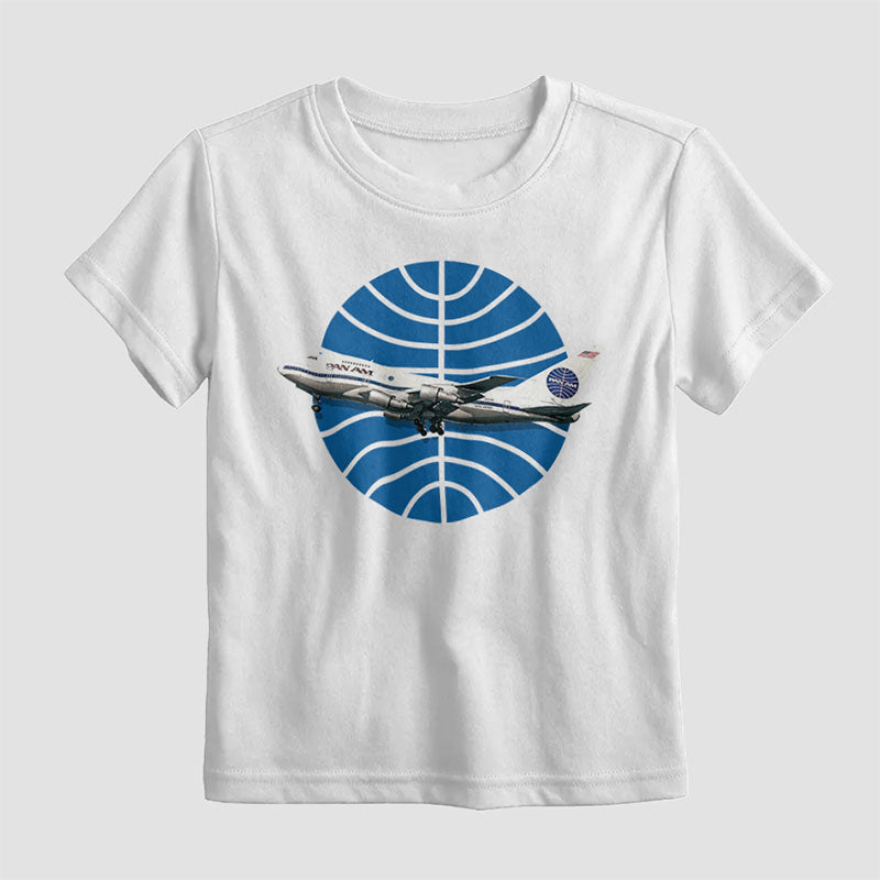 Pan Am Logo Airplane - Kids T-Shirt