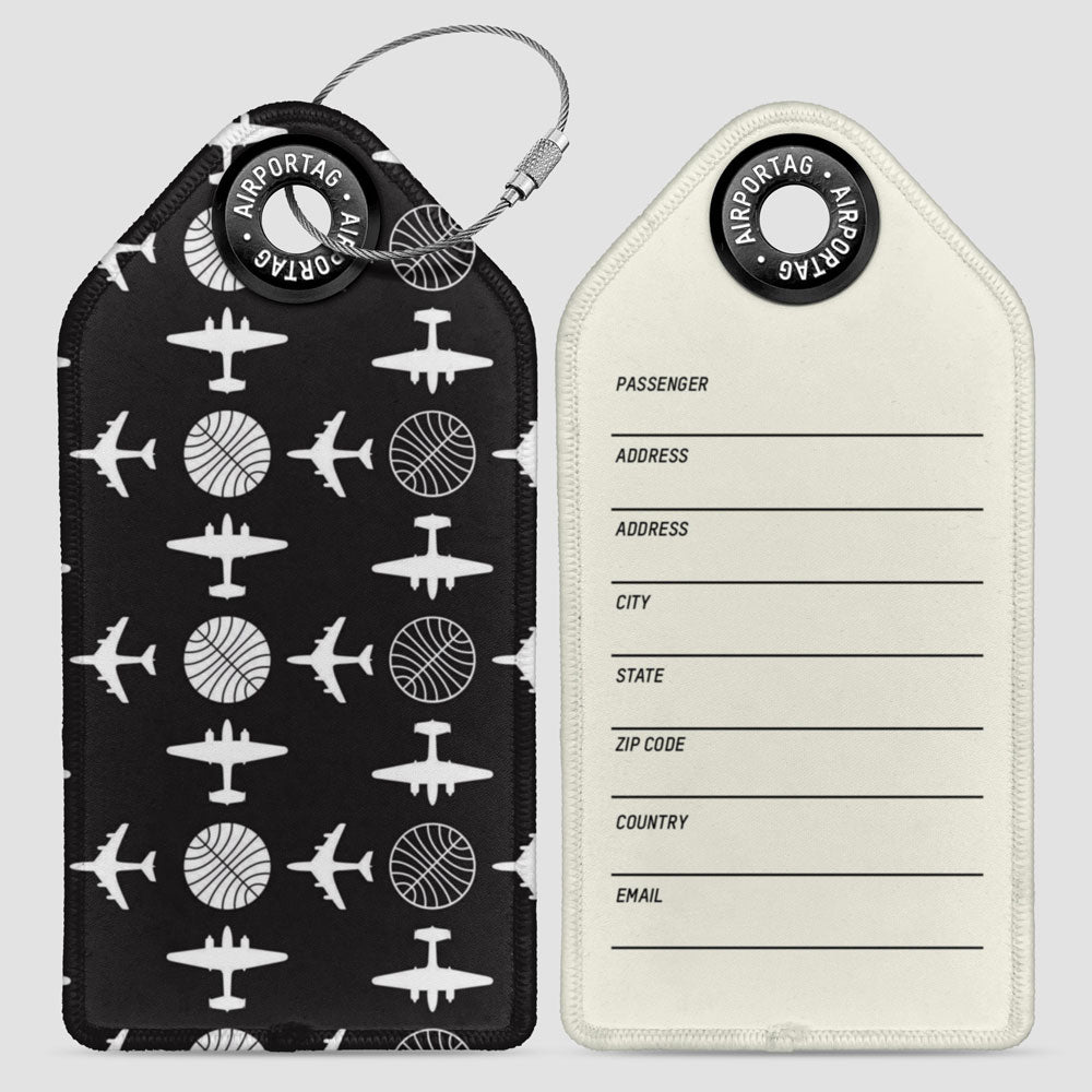 Modèle d'avion panaméricain - Étiquette de bagage