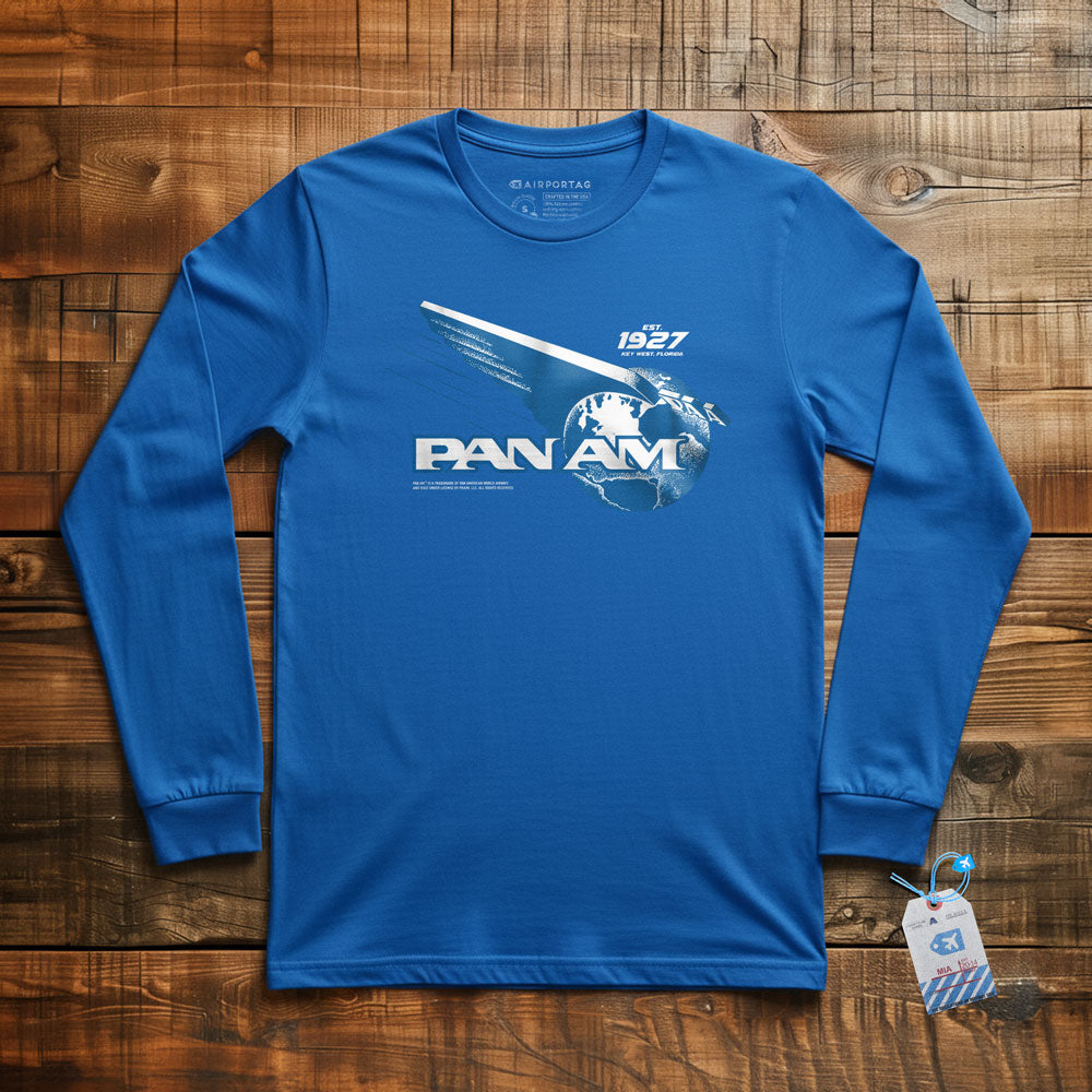 Pan Am Globe Logo - Long Sleeve T-Shirt
