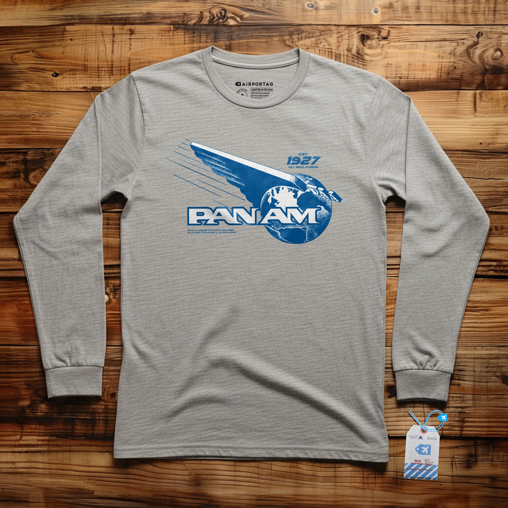 Pan Am Globe Logo - Long Sleeve T-Shirt