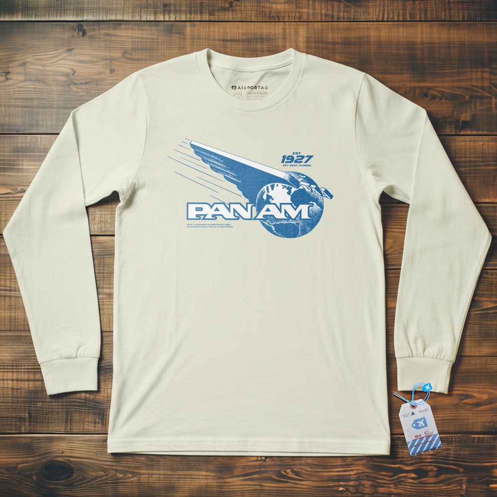 Pan Am Globe Logo - Long Sleeve T-Shirt