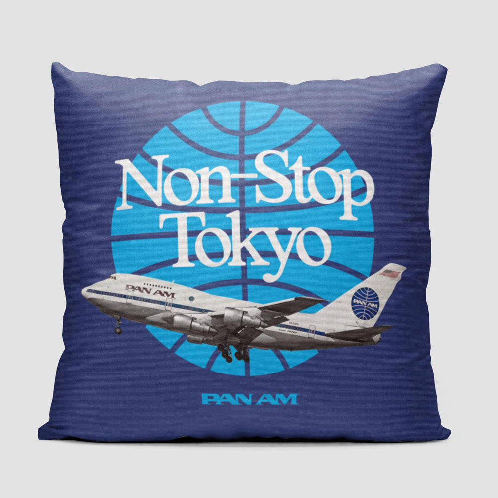 Pan Am Non Stop Tokyo - Throw Pillow