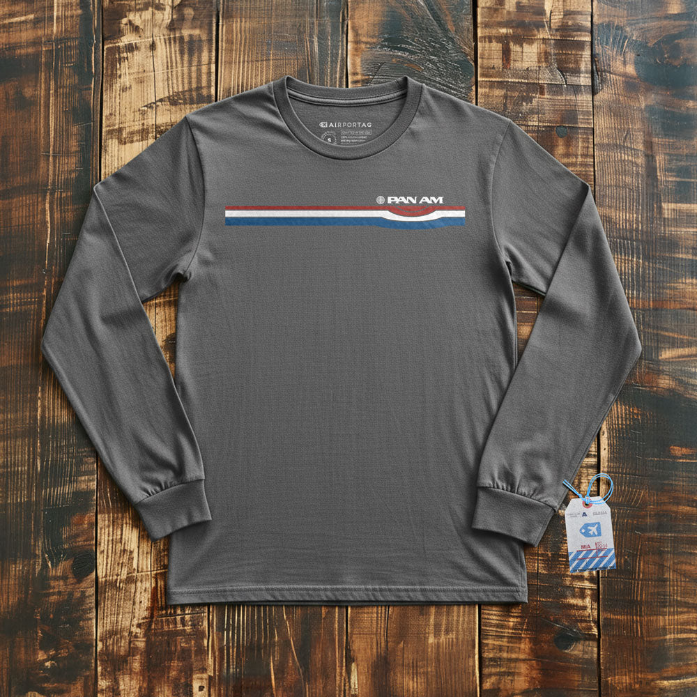 Pan Am Retro Stripe - Long Sleeve T-Shirt