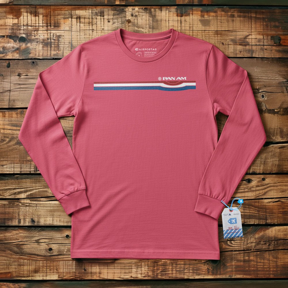 Pan Am Retro Stripe - Long Sleeve T-Shirt
