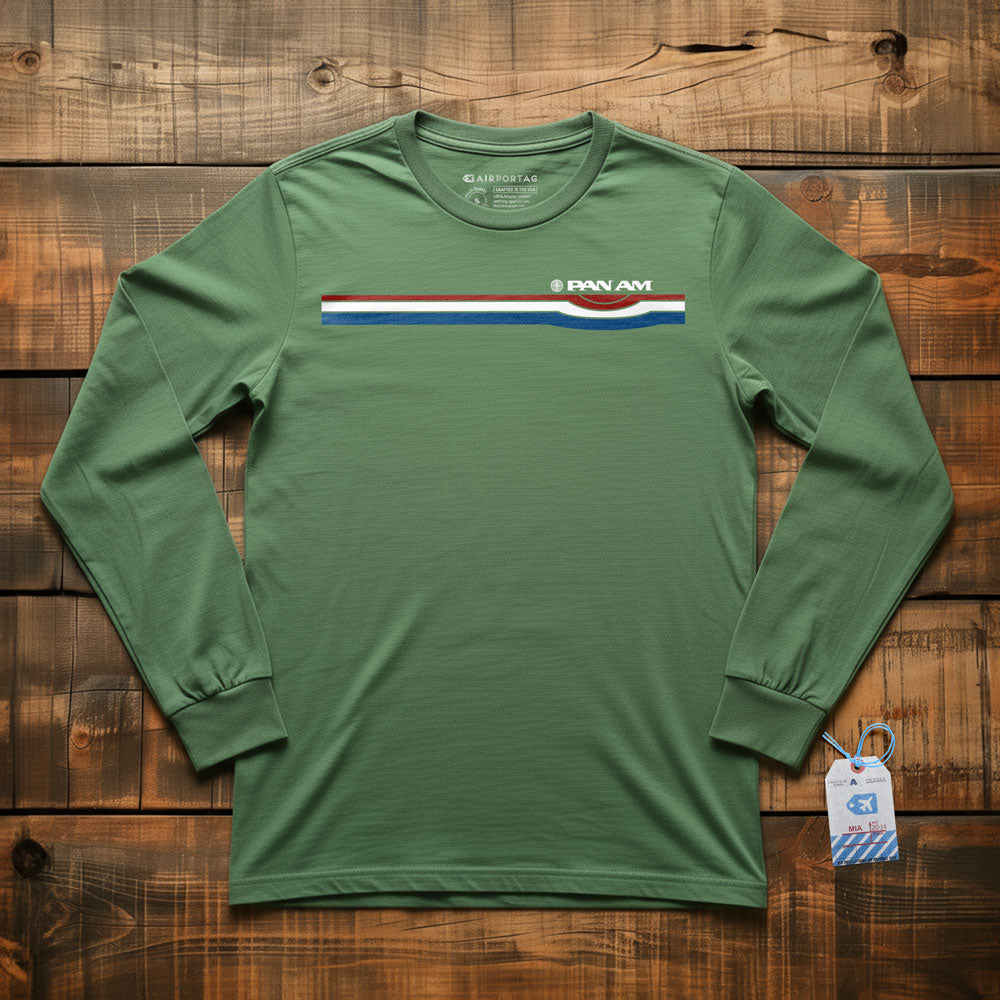 Pan Am Retro Stripe - Long Sleeve T-Shirt
