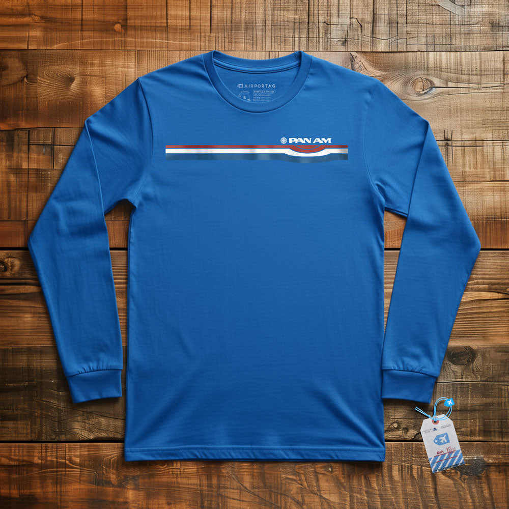 Pan Am Retro Stripe - Long Sleeve T-Shirt