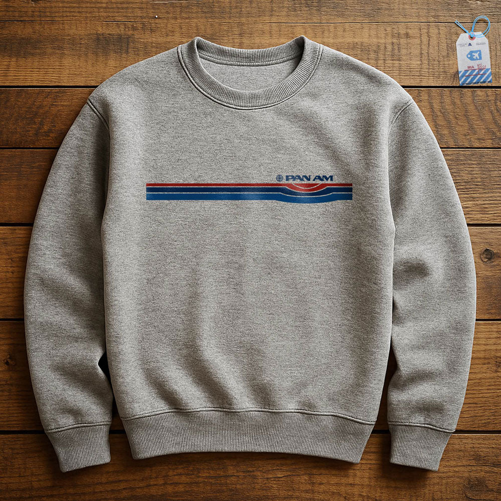 Pan Am Retro Stripe - Sweatshirt