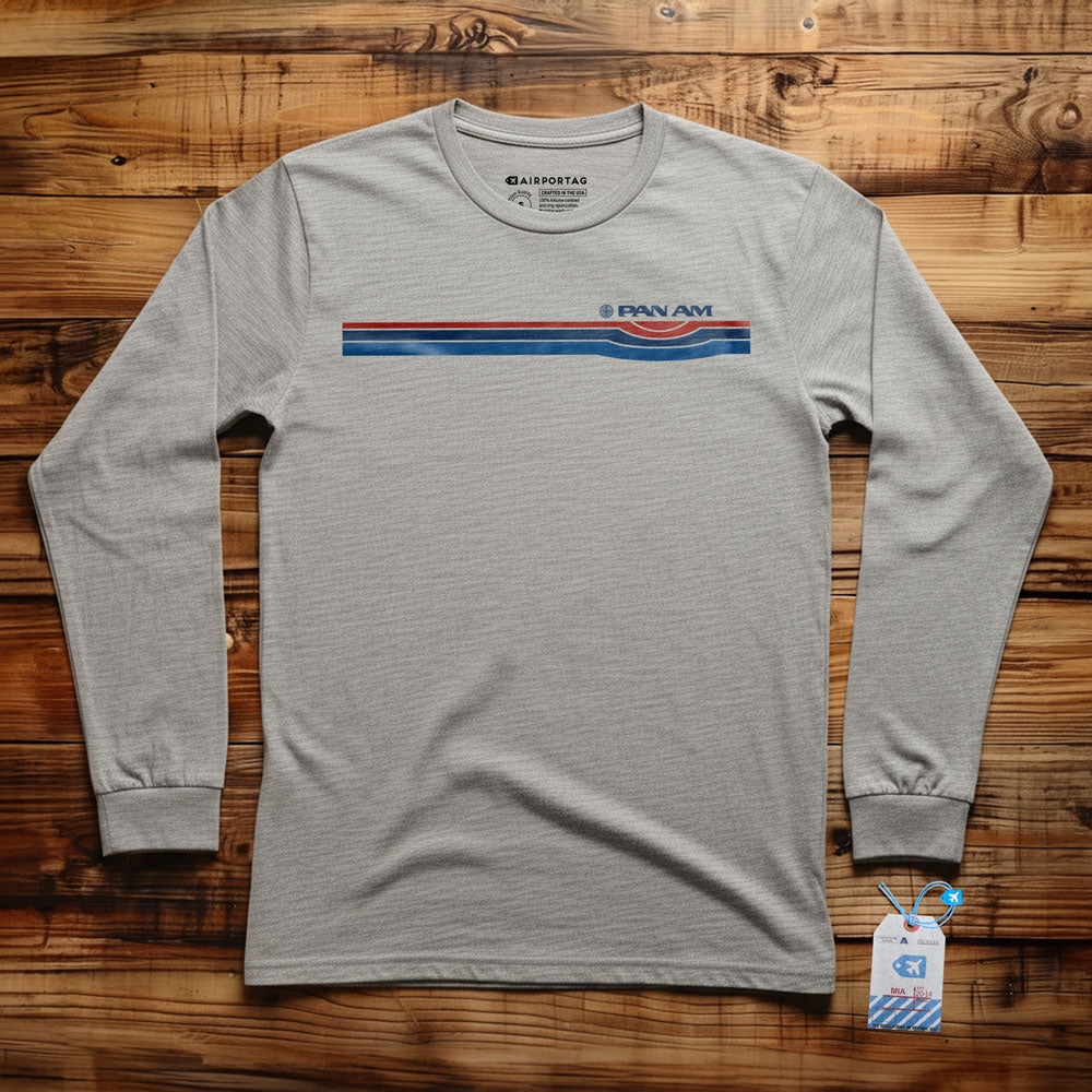 Pan Am Retro Stripe - Long Sleeve T-Shirt
