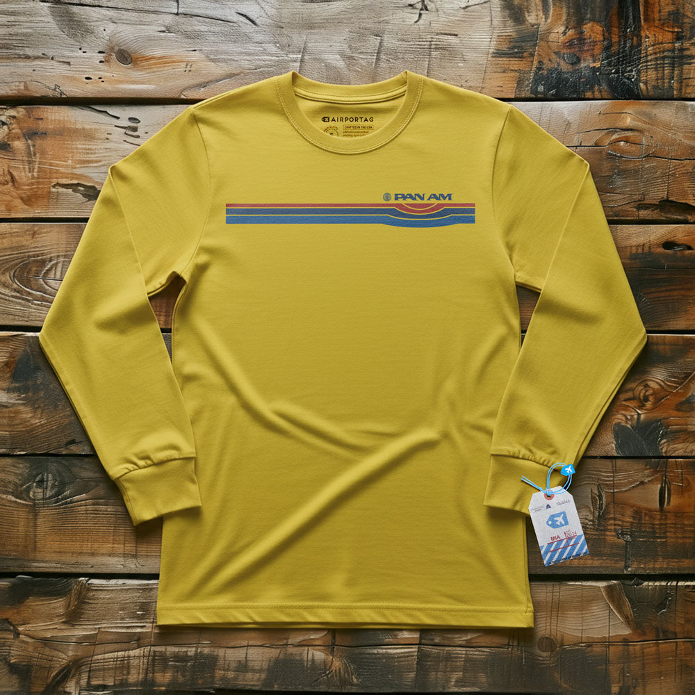 Pan Am Retro Stripe - Long Sleeve T-Shirt