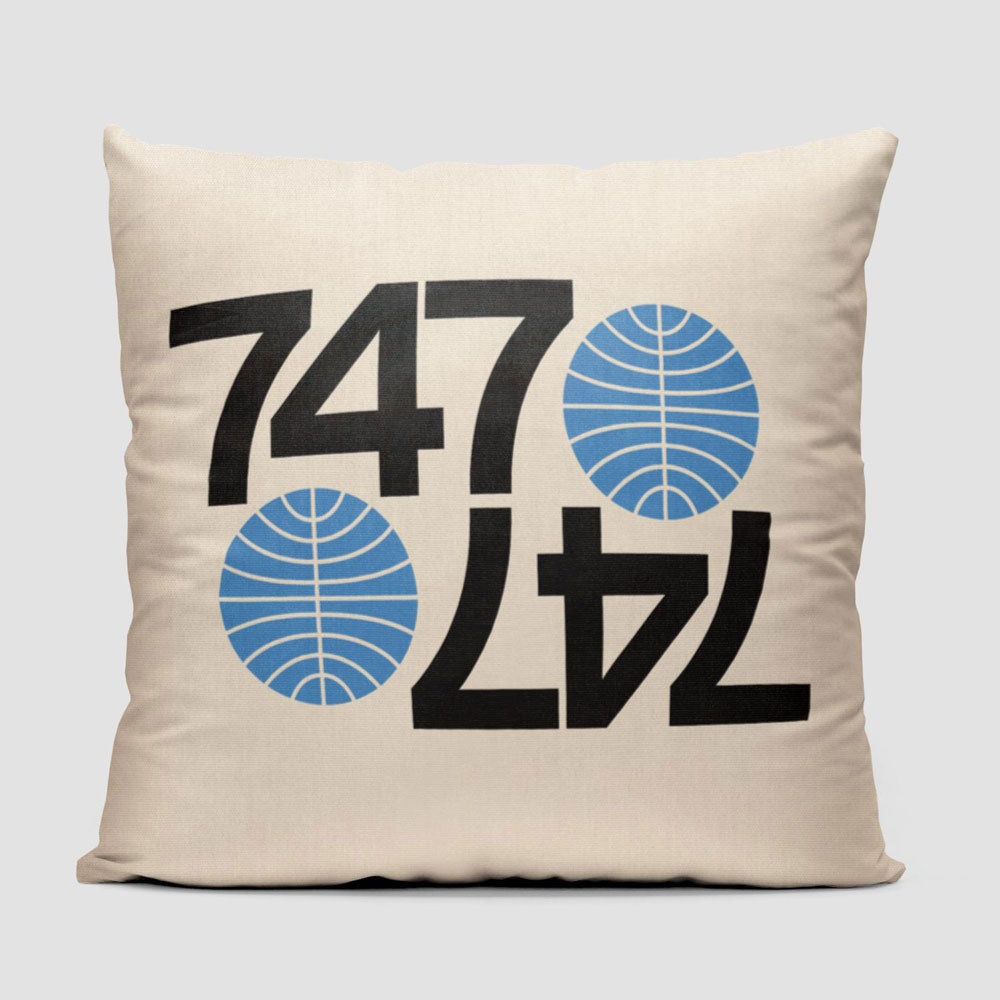 Pan Am 747 - Throw Pillow