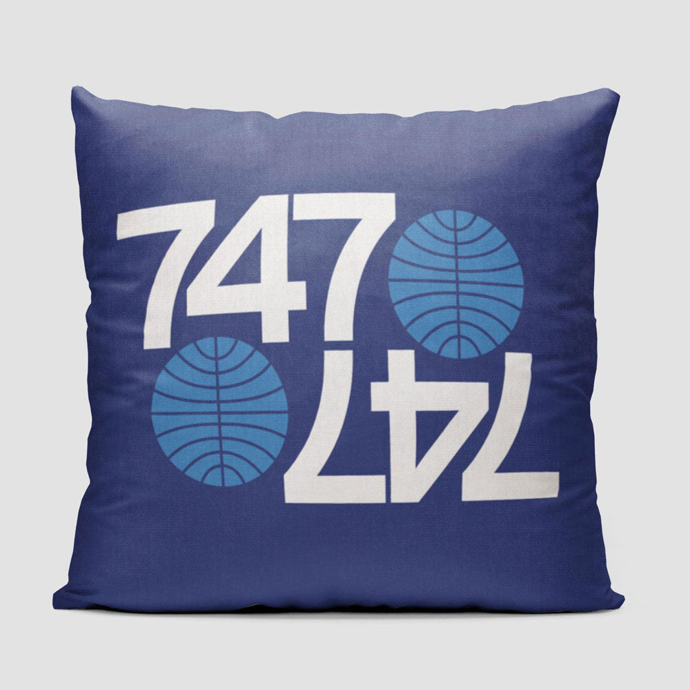 Pan Am 747 - Throw Pillow
