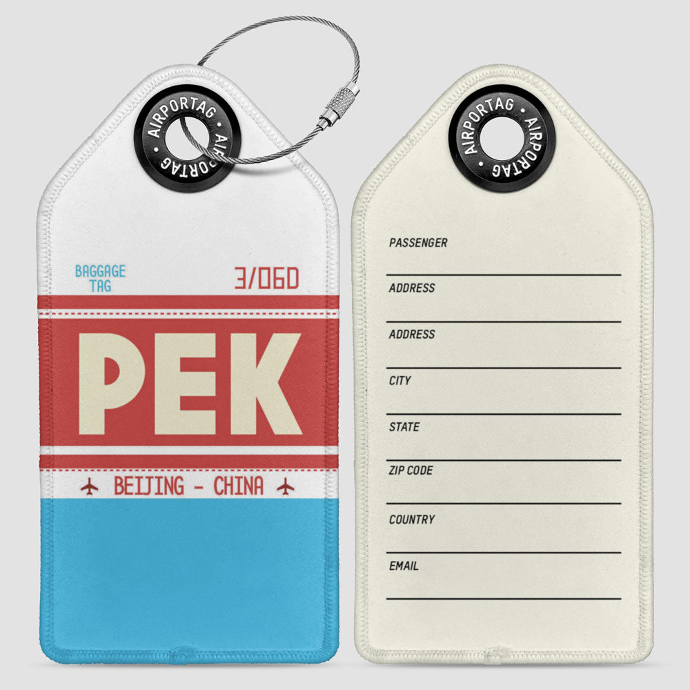 PEK - Étiquette de bagage