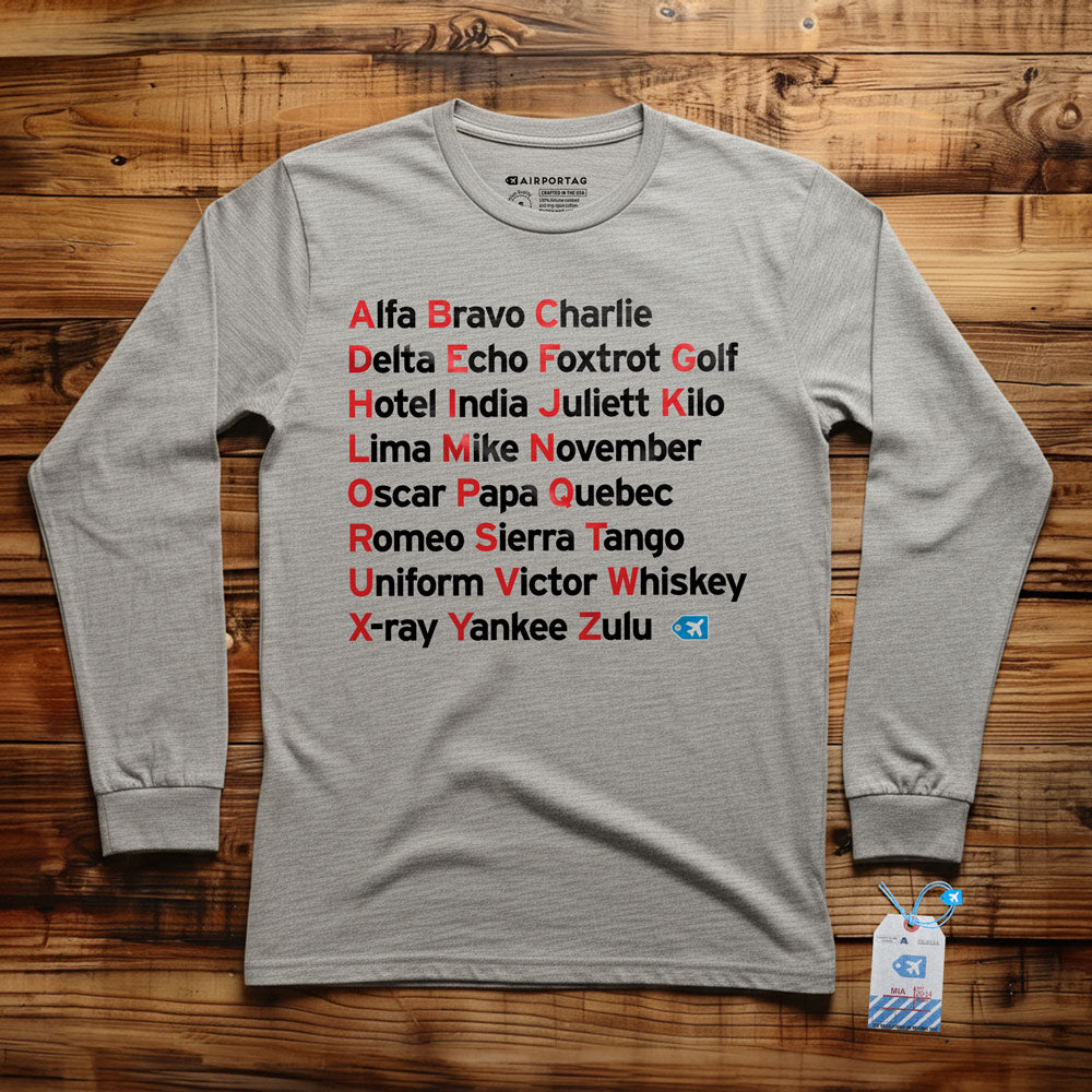 NATO Phonetic Alphabet - Long Sleeve T-Shirt