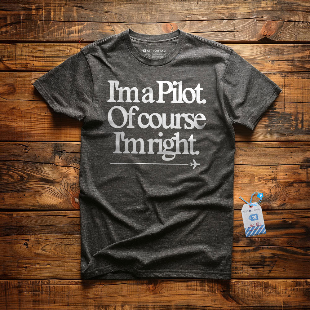 I'm a Pilot. Of Course I'm Right. - T-Shirt