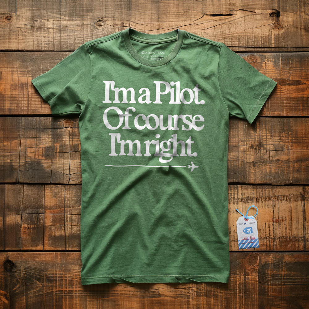 I'm a Pilot. Of Course I'm Right. - T-Shirt