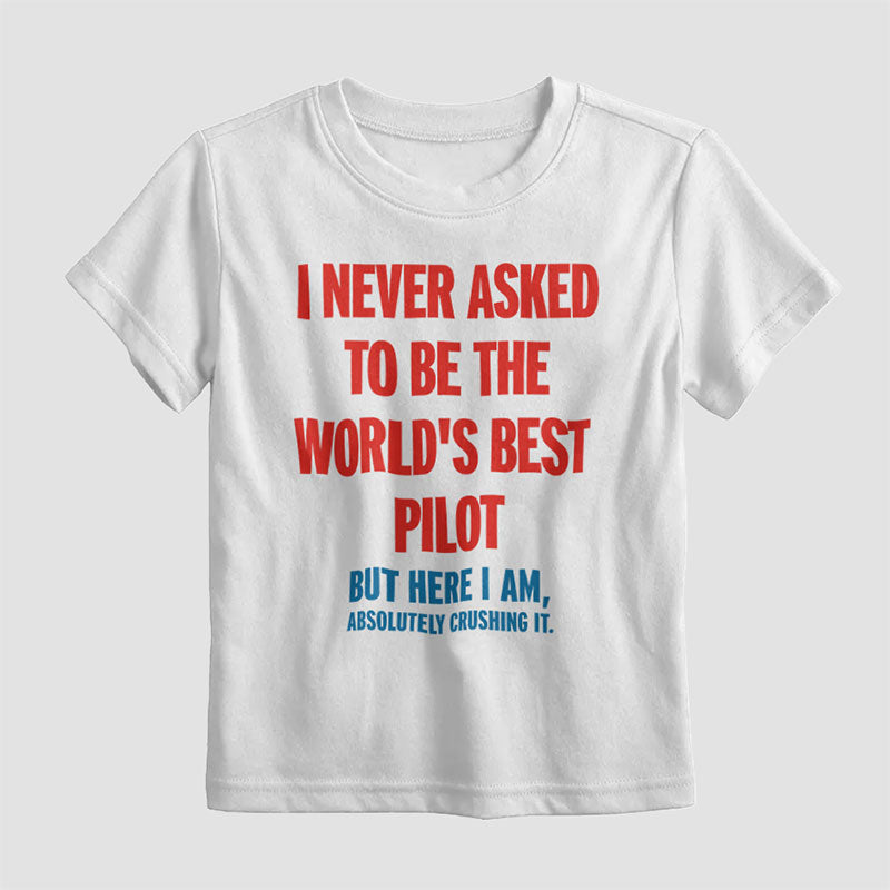 Best Pilot Crushing It - Kids T-Shirt