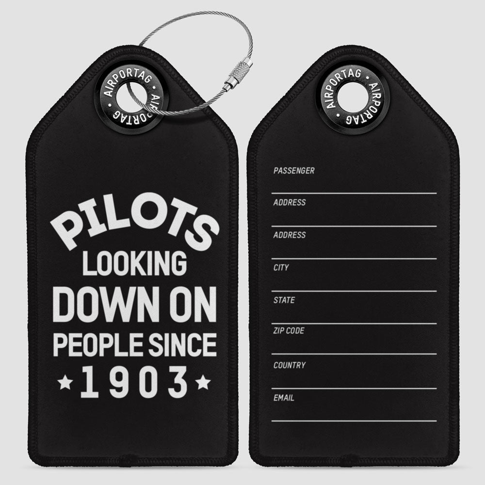 1903年以来人々を見下すパイロット - ラゲッジタグ
