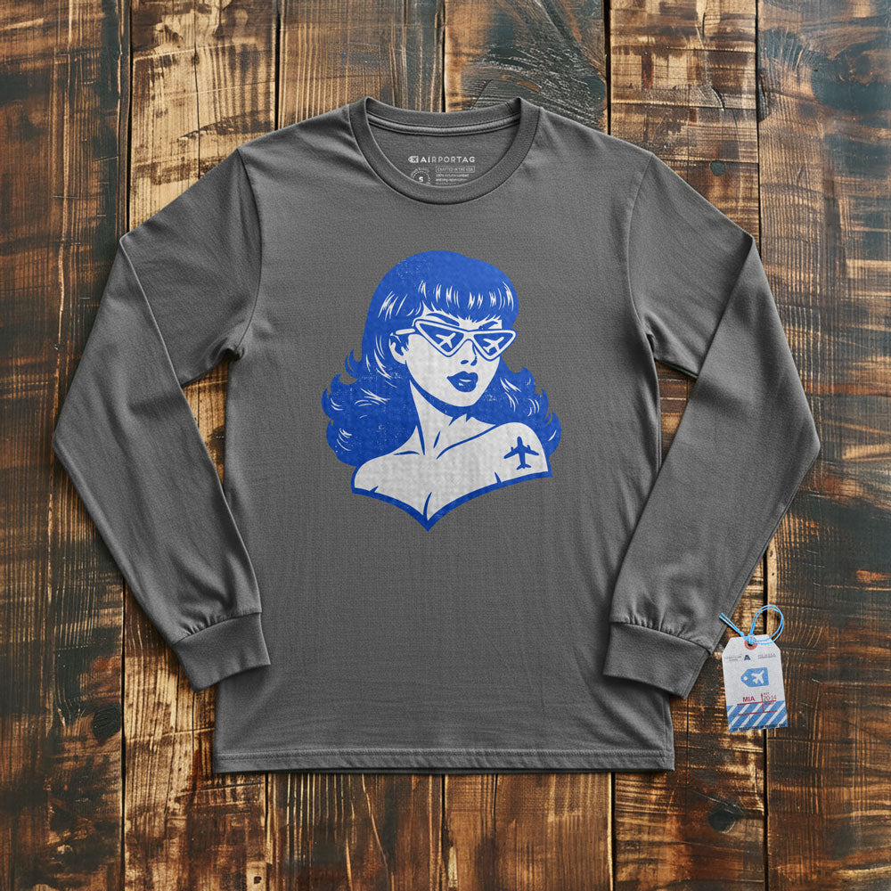 Plane Glasses & Tattoo - Long Sleeve T-Shirt
