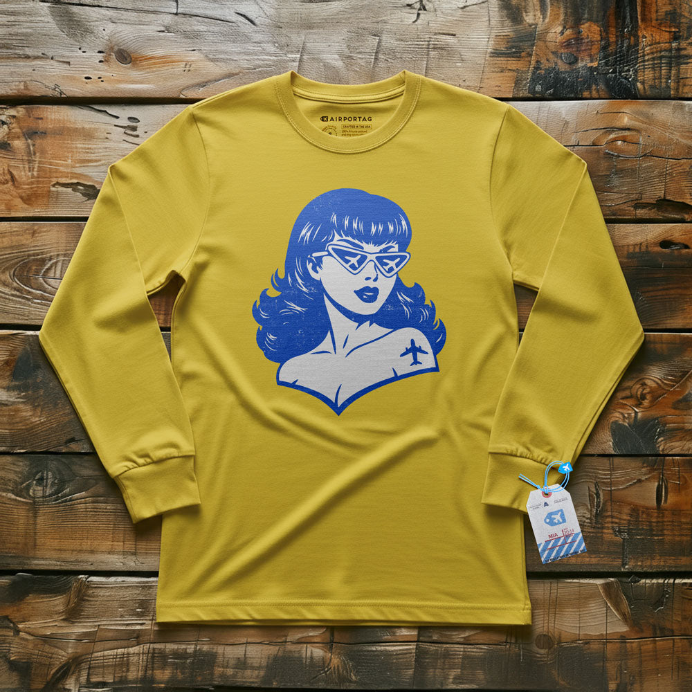 Plane Glasses & Tattoo - Long Sleeve T-Shirt