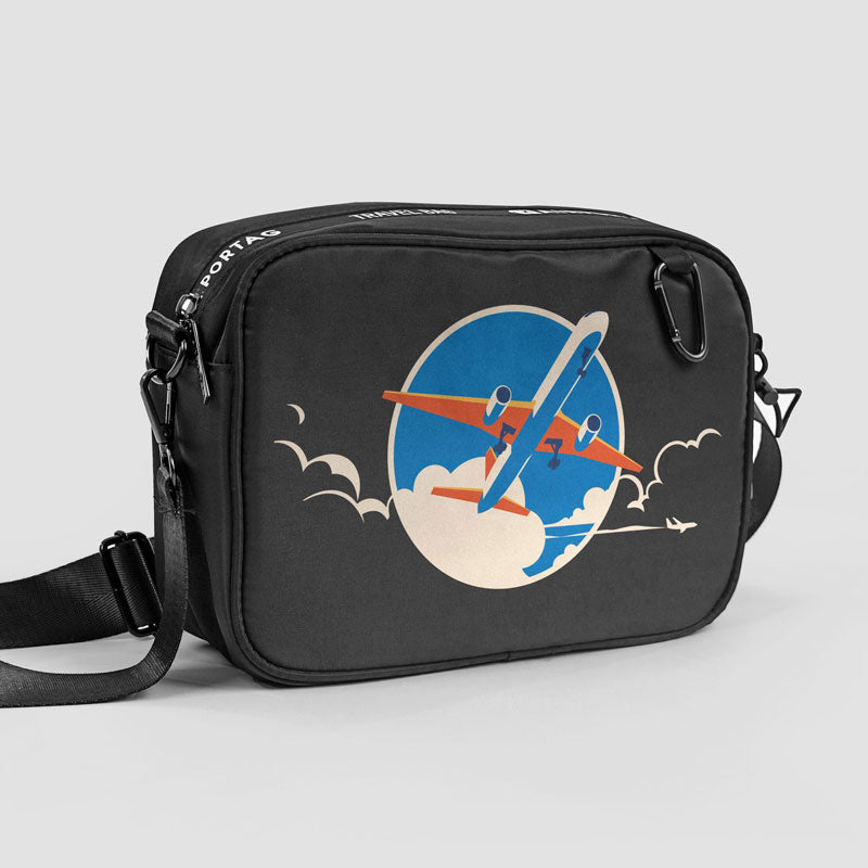 crossbody bag for air travel Plane Retro Sky Travel with Confidence Experience Berkley Glow Stick Rod Office Line Number:0.25mm-30LB