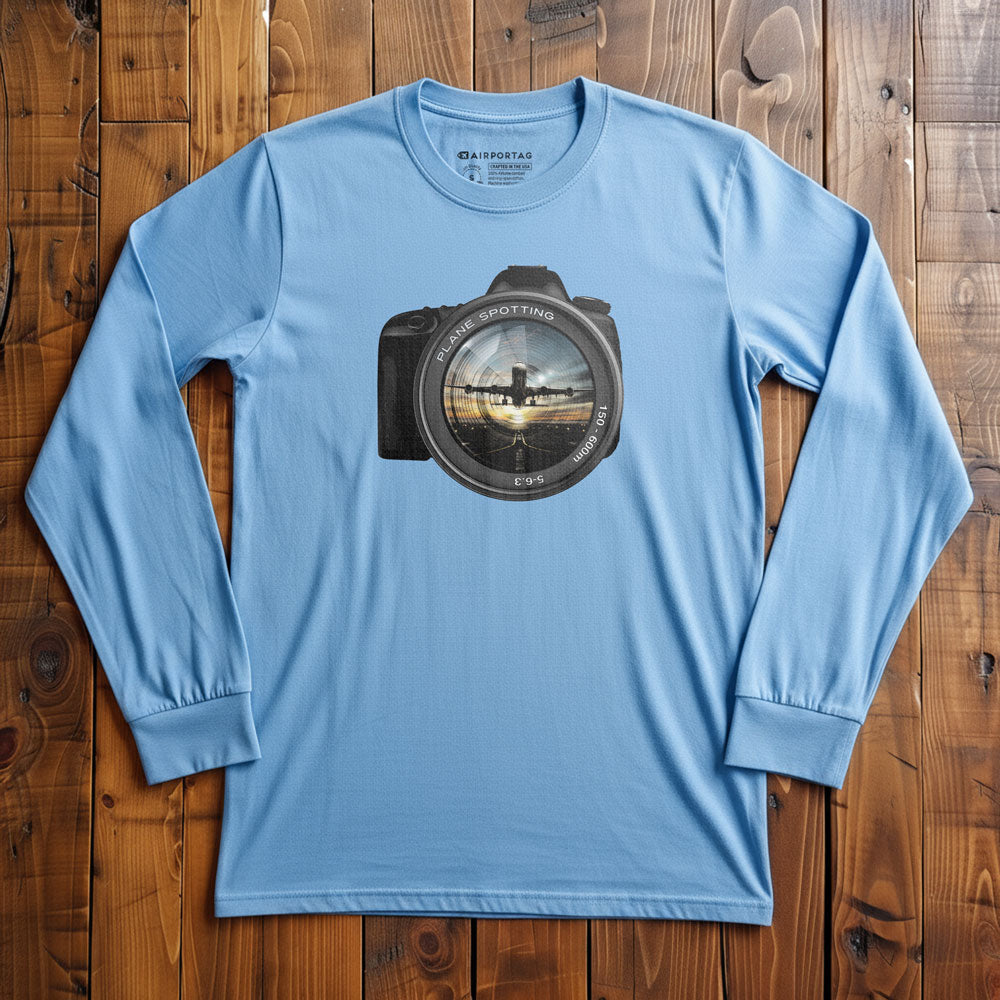 Plane Spotting Lens - Long Sleeve T-Shirt