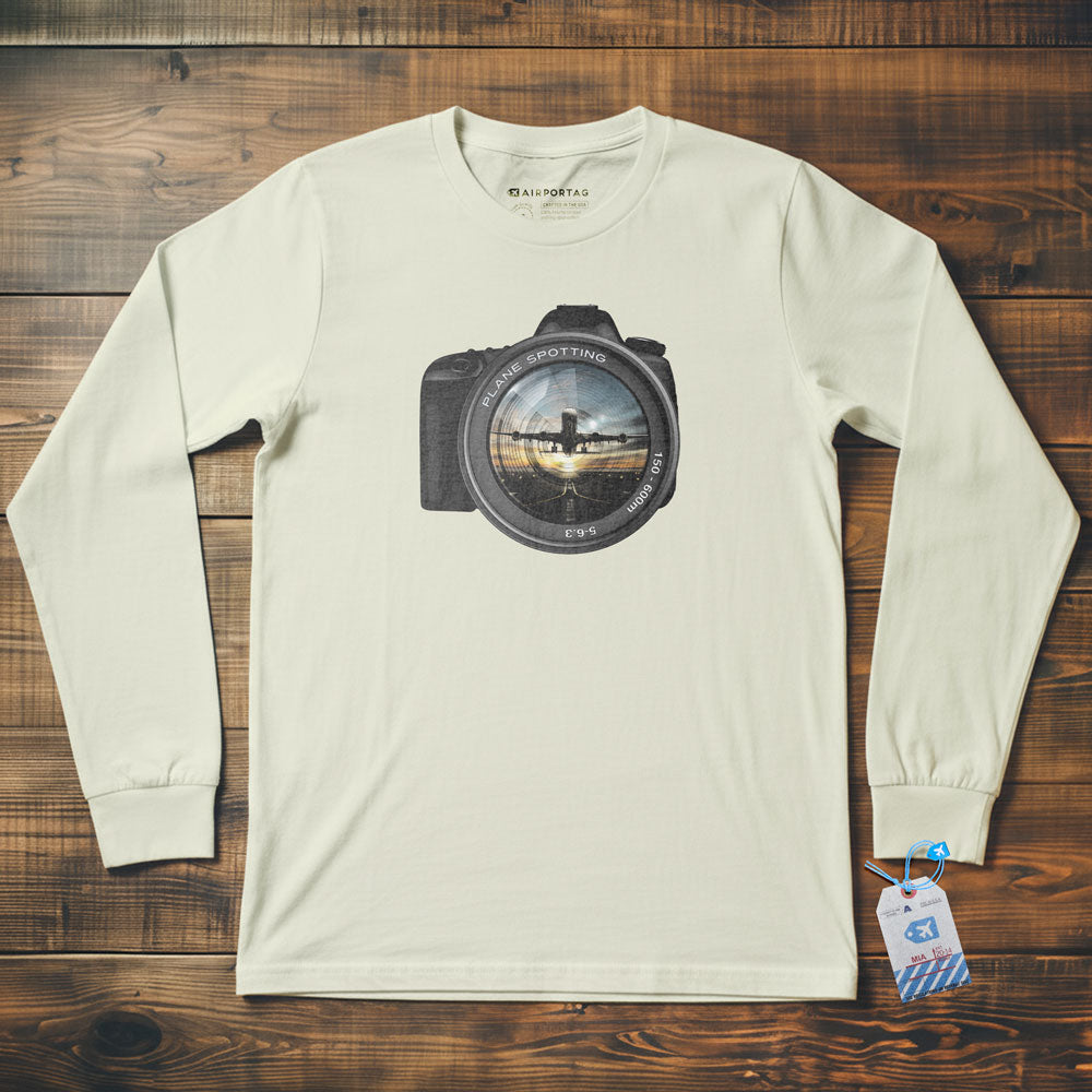 Plane Spotting Lens - Long Sleeve T-Shirt