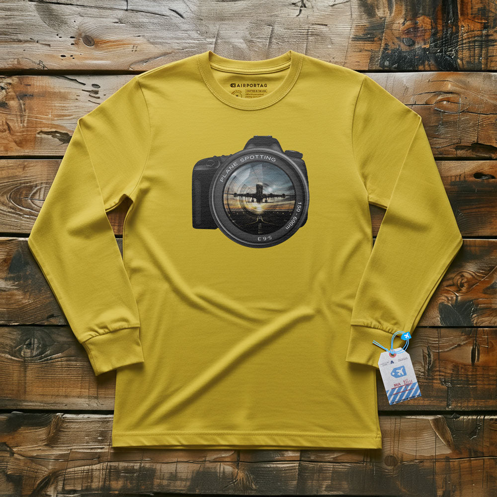 Plane Spotting Lens - Long Sleeve T-Shirt