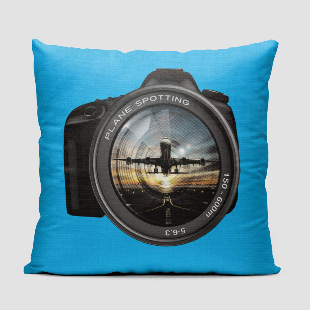 Plane Spotting Lens - Throw Pillow