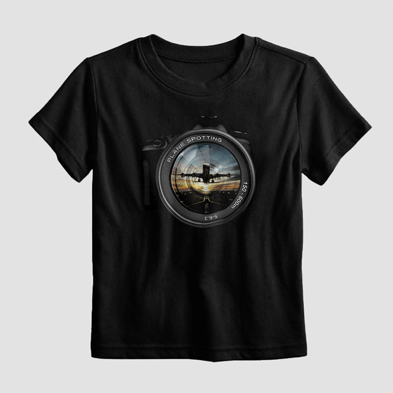 Objectif d'observation d'avion - T-shirt pour enfants