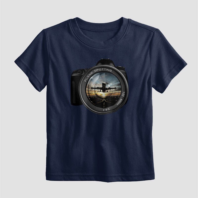 Objectif d'observation d'avion - T-shirt pour enfants