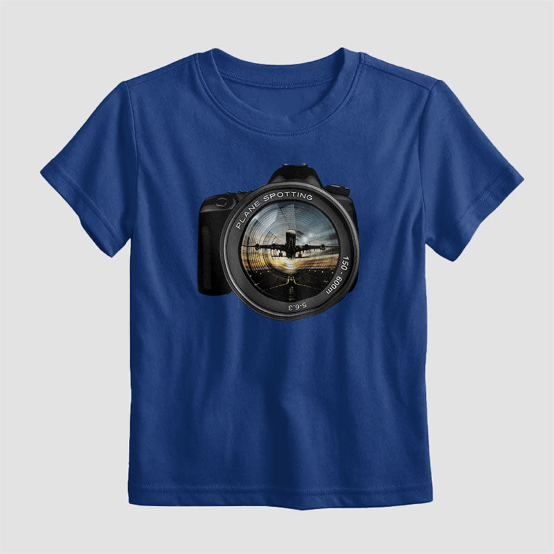 Objectif d'observation d'avion - T-shirt pour enfants