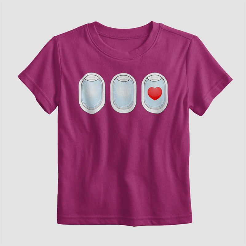 Avion Windows Coeur - T-shirt pour enfants